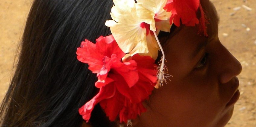 flower wreath, girl, indio, embera, panama, indio, embera, embera, embera, embera, embera