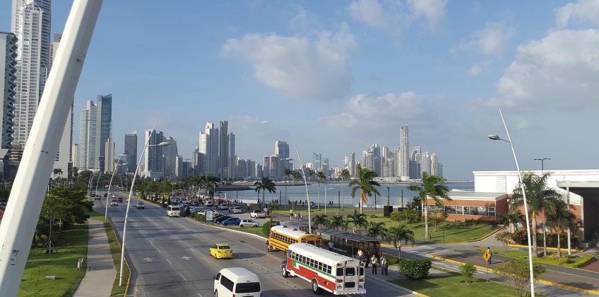 panama city panama, panama, avenue, highway, cinta costera, costa, sky, darling, clouds, city, urban, torres, buildings, nature, view, building, architecture, tower, construction, panorama, facade